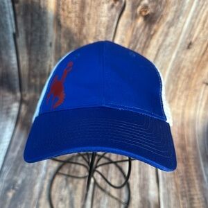 NEW Blue and White Wyoming Adjustable Hat Item #PHK3299